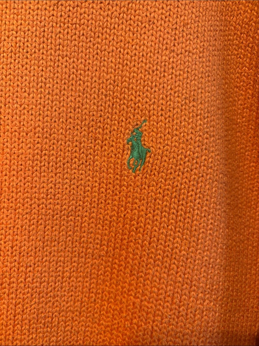 Polo by Ralph Lauren Coral-Orange Crewneck Sweater